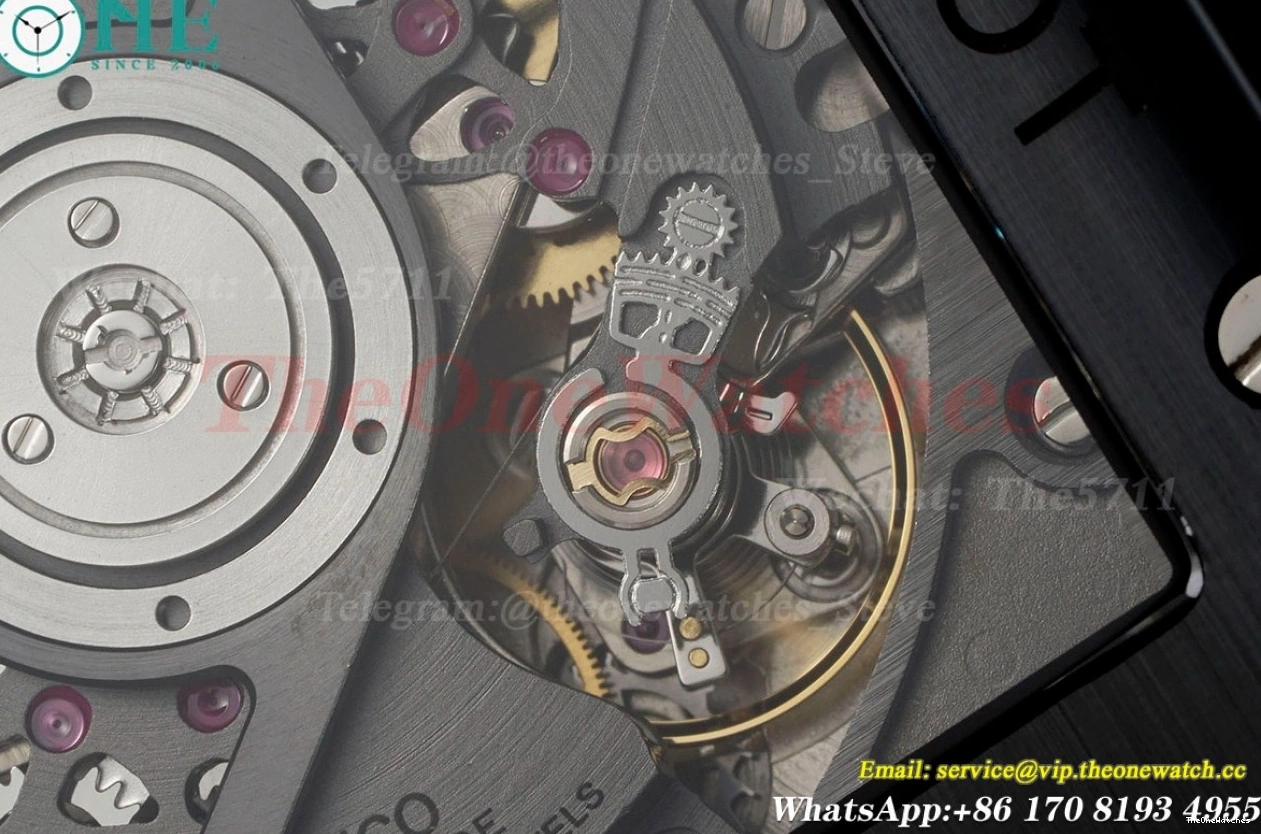 Square Cer Unico Bang RU Skeleton BBF 42mm Black HUB1280A Dial 0207